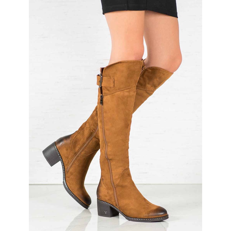 Camelowe Kozaki VINCEZA brązowe 1