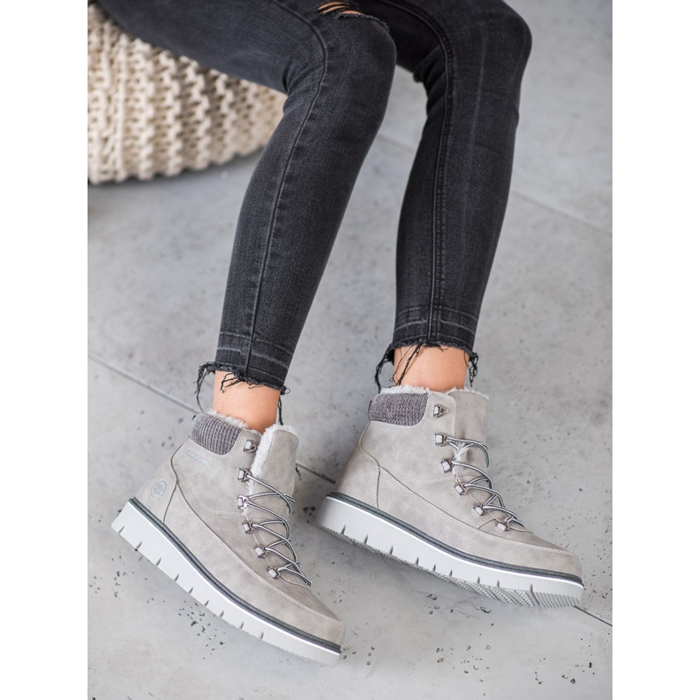 Goodin Traperki Na Platformie szare 2