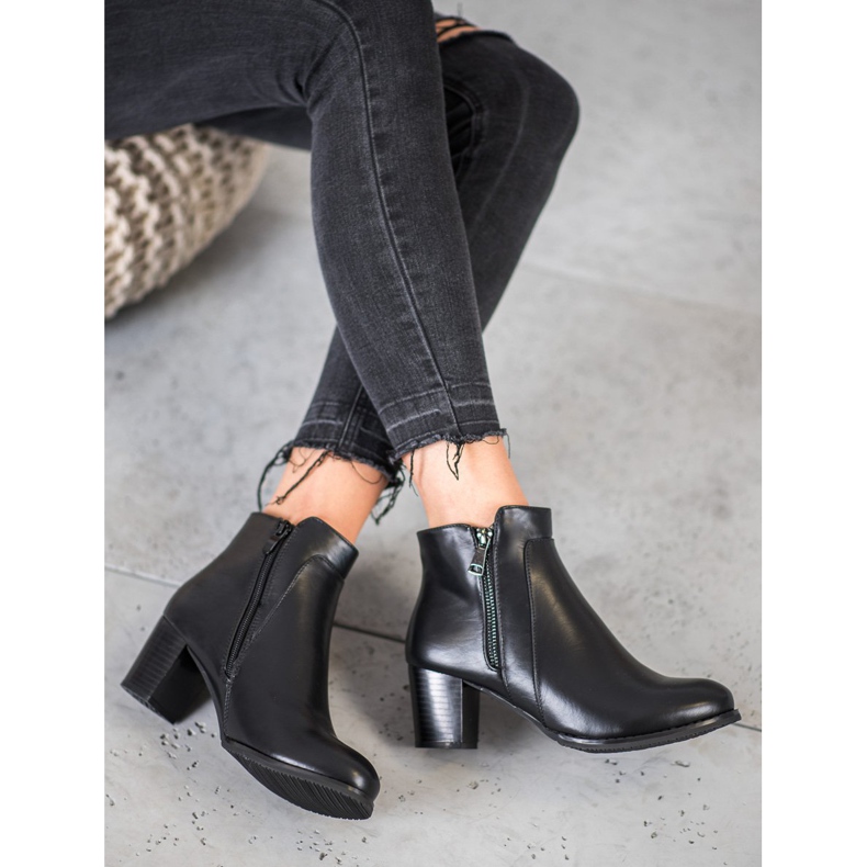 J. Star Botki Na Suwak czarne 1