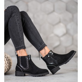 Small Swan Sztyblety Snake Print czarne 2