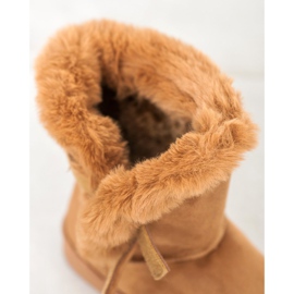 SHELOVET Ciepłe Śniegowce brązowe 1