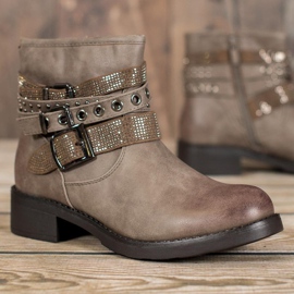 SDS Modne Workery brązowe 1