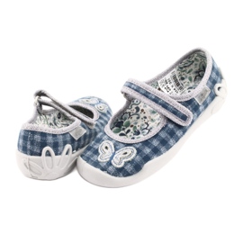 Befado obuwie dziecięce 114X351 niebieskie szare 4