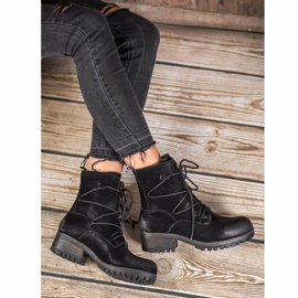 Kylie Sportowe Workery czarne 1