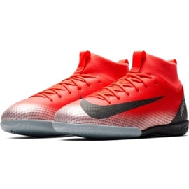 Buty piłkarskie Jr Nike Mercurial Superfly X 6 Academy Gs CR7 Ic Jr AJ3110 600 czerwone wielokolorowe 3