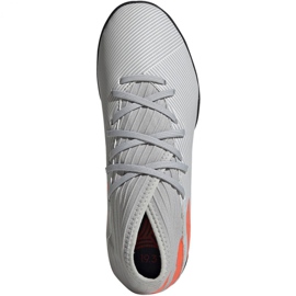 Buty piłkarskie adidas Nemeziz 19.3 Tf Jr EF8303 szare wielokolorowe 1
