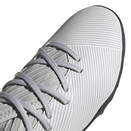Buty piłkarskie adidas Nemeziz 19.3 Tf Jr EF8303 szare wielokolorowe 3