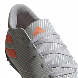 Buty piłkarskie M adidas Nemeziz 19.4 Tf EF8294 szare wielokolorowe 3