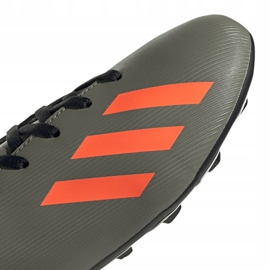 Buty piłkarskie adidas X 19.4 FxG Jr EF8377 szare wielokolorowe 3
