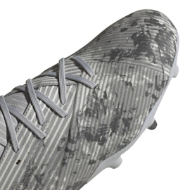 Buty piłkarskie adidas Nemeziz 19.2 M Fg EF8288 szare wielokolorowe 2