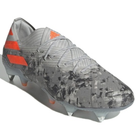 Buty piłkarskie adidas Nemeziz 19.1 Sg M EF8393 szare szare 3