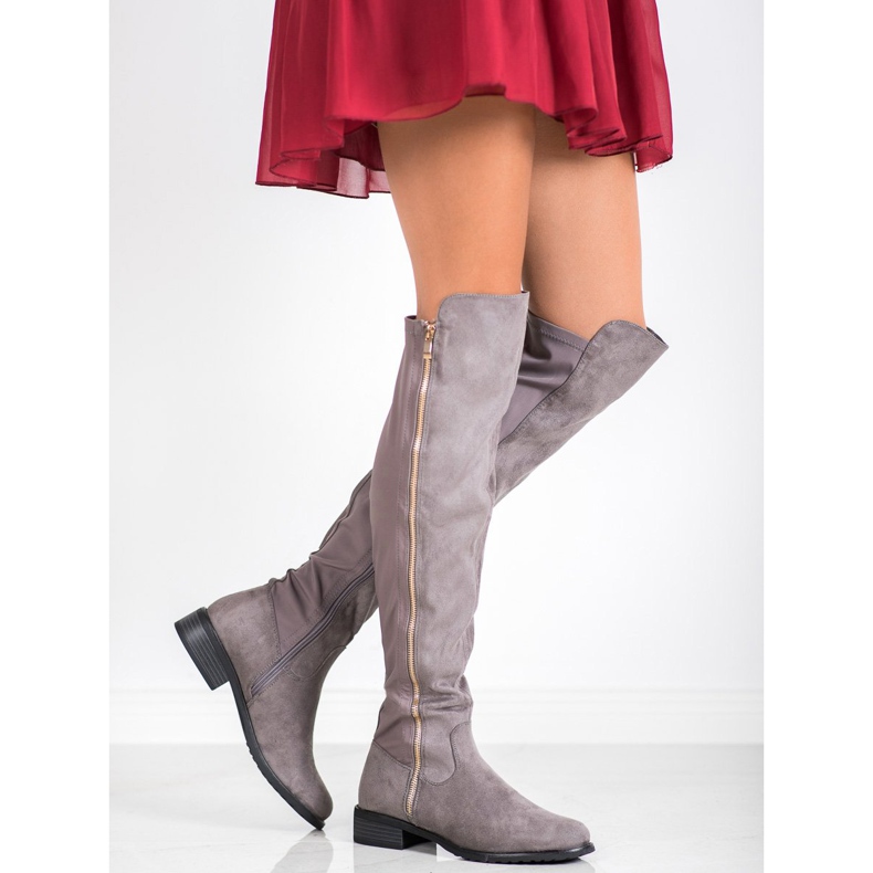 Seastar Szare Kozaki Z Suwakiem 1