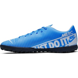 Buty piłkarskie Nike Mercurial Vapor 13 Club M Tf AT7999 414 niebieskie niebieskie 2