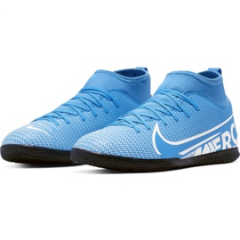 Buty piłkarskie Nike Mercurial Superfly 7 Club Ic Jr AT8153 414 niebieskie wielokolorowe 2