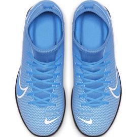 Buty piłkarskie Nike Mercurial Superfly 7 Club Ic Jr AT8153 414 niebieskie wielokolorowe 3