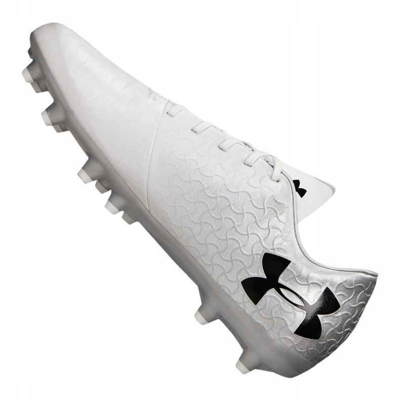 Buty Under Armour Magnetico Select Fg M 3000115-100 białe srebrny 1