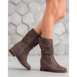 Super Mode Klasyczne Kowbojki khaki zielone 2