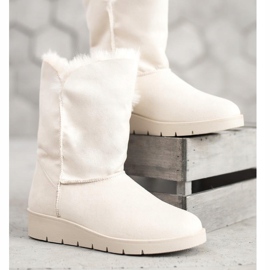 Kylie Ciepłe Mukluki białe 2