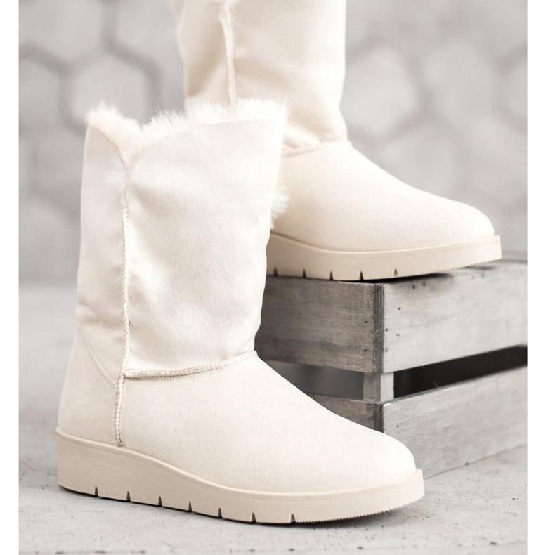 Kylie Ciepłe Mukluki białe 2
