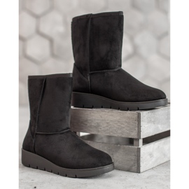 Kylie Wysokie Mukluki czarne 1