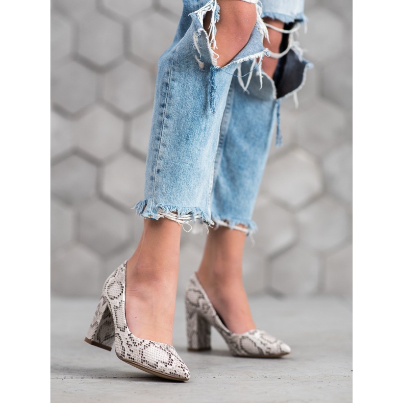 Seastar Czółenka Snake Print wielokolorowe 1