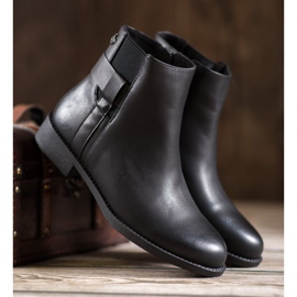 Gogo Czarne Botki Z Eko Skóry 1