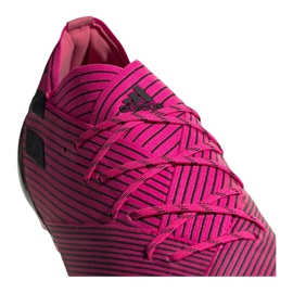 Buty piłkarskie adidas Nemeziz 19.1 Ag Fg M FU7033 różowe różowe 3