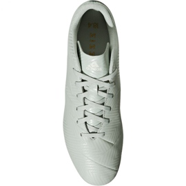 Buty piłkarskie adidas Nemeziz 18.4 M FxG DB2116 szare białe 1