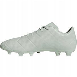 Buty piłkarskie adidas Nemeziz 18.4 M FxG DB2116 szare białe 2