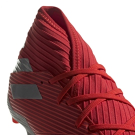 Buty piłkarskie adidas Nemeziz 19.3 Fg M F34389 czerwone wielokolorowe 3