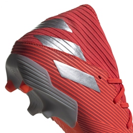 Buty piłkarskie adidas Nemeziz 19.3 Fg M F34389 czerwone wielokolorowe 4