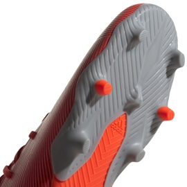 Buty piłkarskie adidas Nemeziz 19.3 Fg M F34389 czerwone wielokolorowe 5