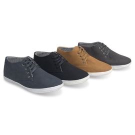 Modne Wysokie Trampki 3232 Szary szare 1