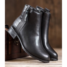 Erynn Botki Z Ozdobnym Zamkiem czarne 2