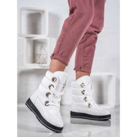 Muto Śniegowce Na Platformie białe 2