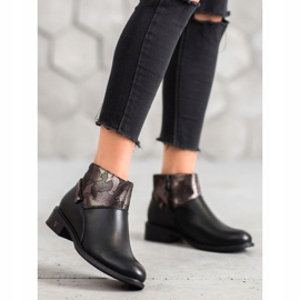 Botki VINCEZA czarne wielokolorowe 2