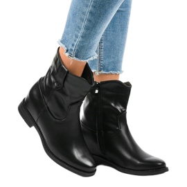 Czarne botki kowbojki ocieplane G-7607 1