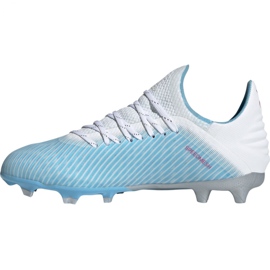 Buty piłkarskie adidas X 19.1 Fg Jr F35684 wielokolorowe niebieskie 1