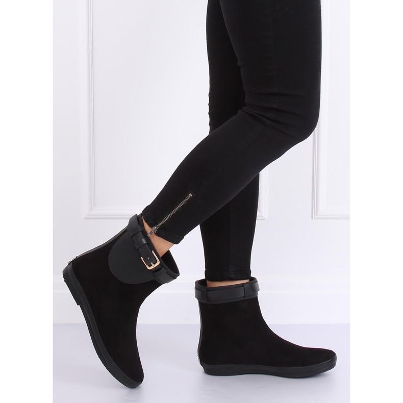 Kalosze damskie botki czarne K1890101 Negro 1