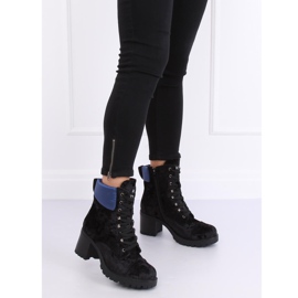 Workery welurowe czarne K1835203 Negro 2