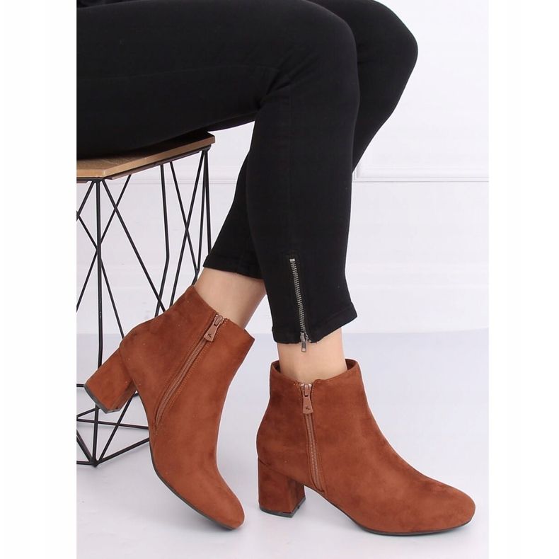 Botki na obcasie brązowe K1825116 Cuero 2