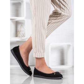 Sixth Sense Baleriny Z Kokardą czarne 1