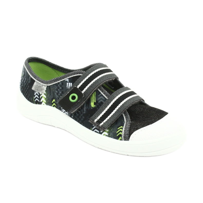 Befado obuwie dziecięce  672Y069 białe szare 1