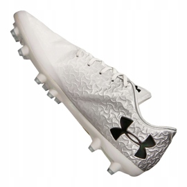 Buty piłkarskie Under Armour Magnetico Pro Fg M 3000111-100 szare białe 1