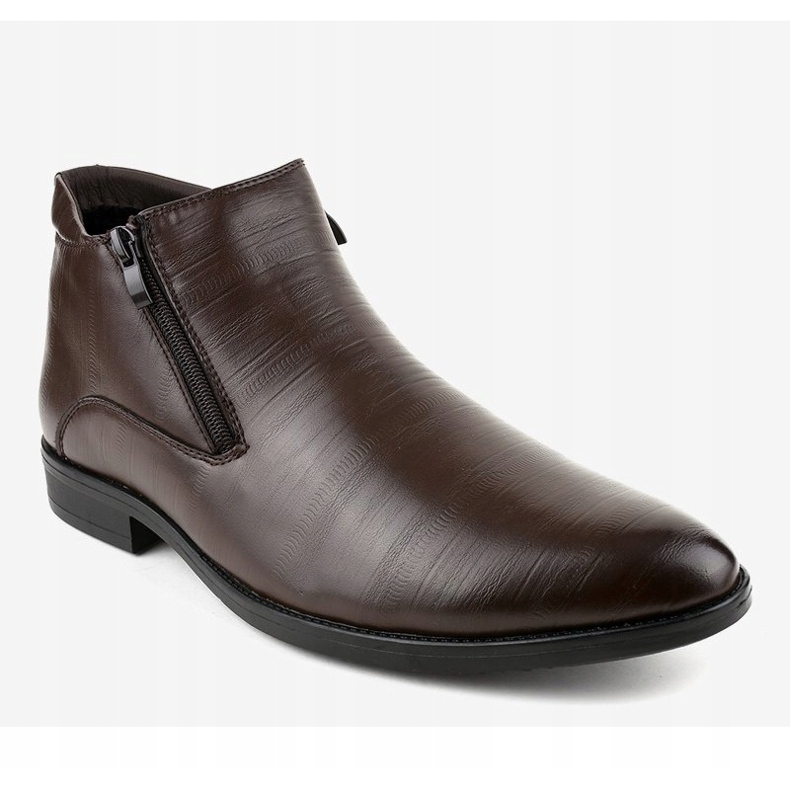 Brązowe półbuty ocieplane HL1002-3 1