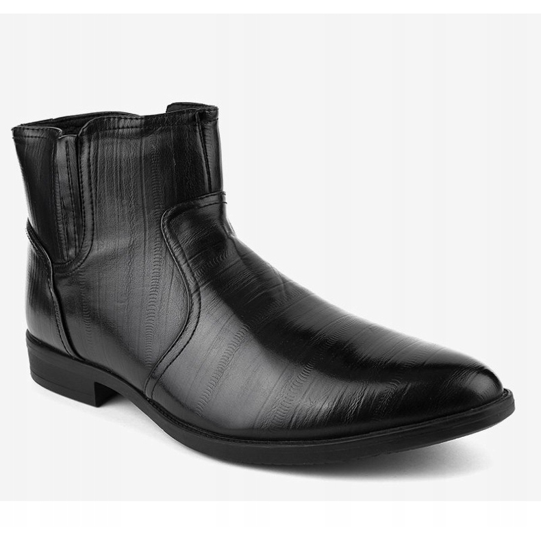 Czarne półbuty ocieplane HL1005-2 1