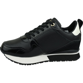 Buty Tommy Hilfiger Leather Wedge Sneaker W FW0FW04420 990 czarne 1
