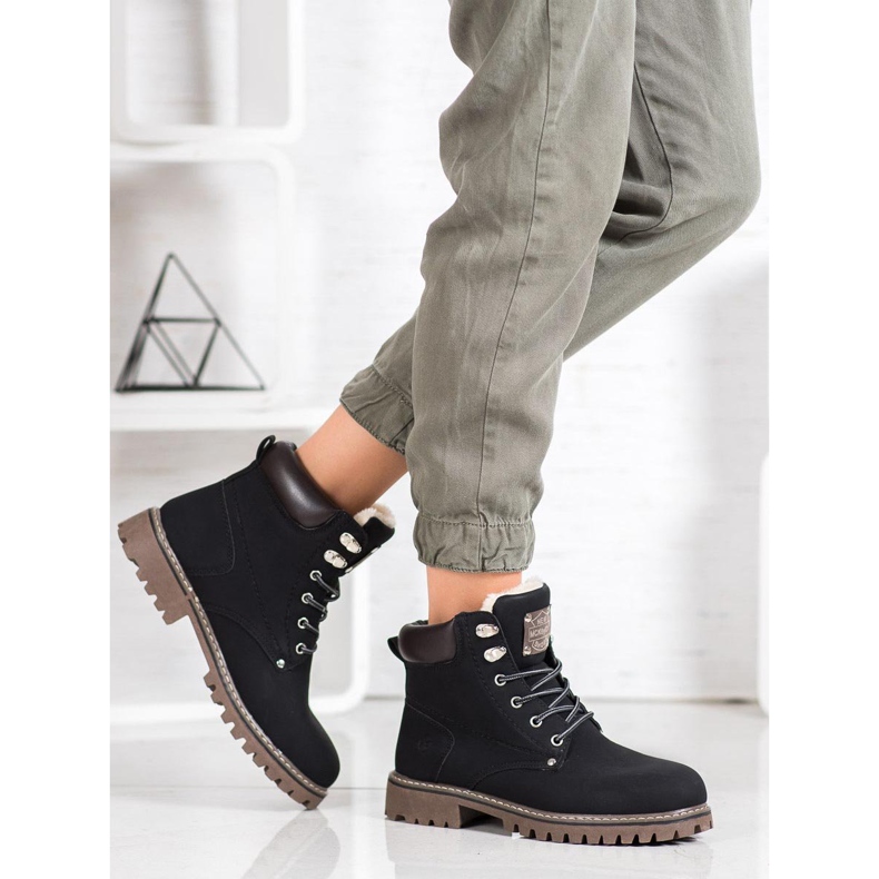 Mckeylor Czarne Traperki Z Futerkiem 2