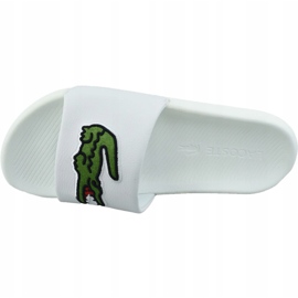 Klapki Lacoste Croco Slide 319 738CMA0073082 białe 2