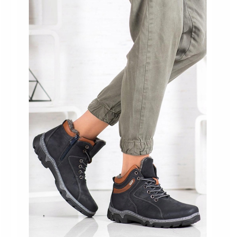 Ocieplane Buty MCKEYLOR granatowe 2